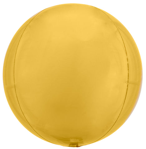 Gold Orbz Balloon 16"