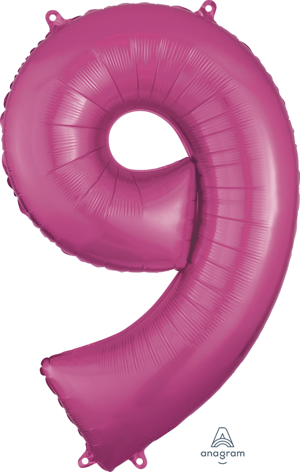 Anagram Giant Number '9' Foil Balloon - 34 Inch Multicolor Mylar Birthday Party Decoration