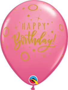 Birthday Dots & Sparkles Latex Balloon 11"