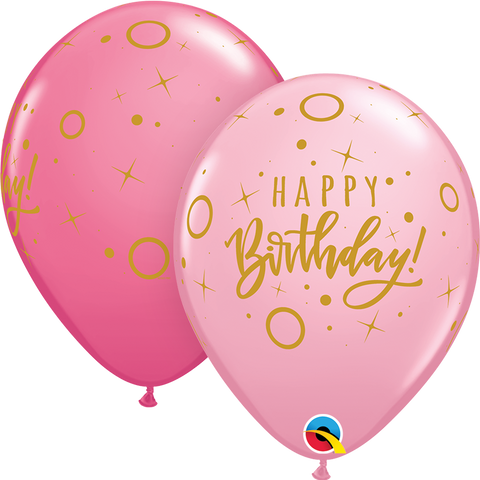 Birthday Dots & Sparkles Latex Balloon 11"