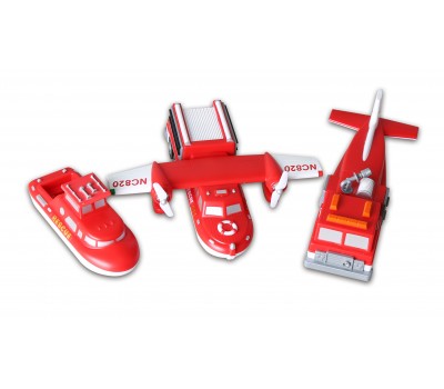 Mix or Match Magnetic Vehicles: Fire and Rescue - Ages 3+