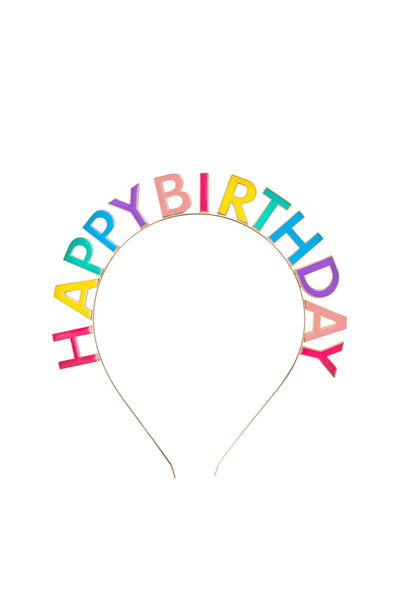 Happy Birthday Multi-coloured Headband - Ages 3+