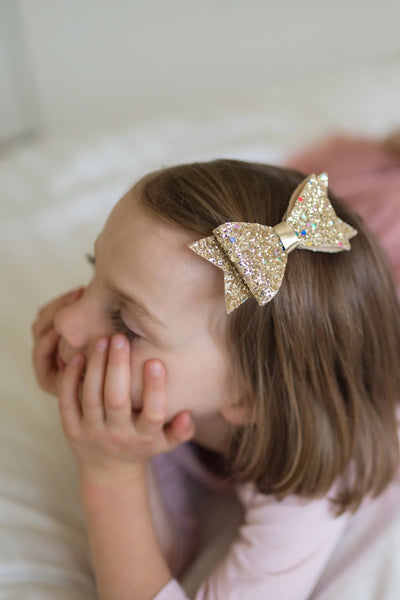 The Great Gold Bow Hair Clip - Ages 3+