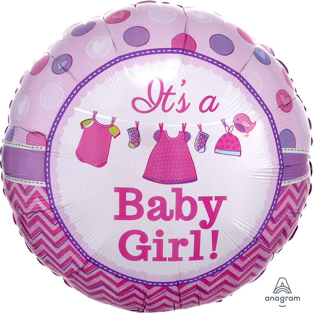 Shower with Love Girl Balloon 17"