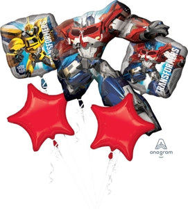 Transformers Animated 5 Balloon Bouquet