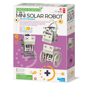 Green Science: 3-in-1 Mini Solar Robot - Ages 5+