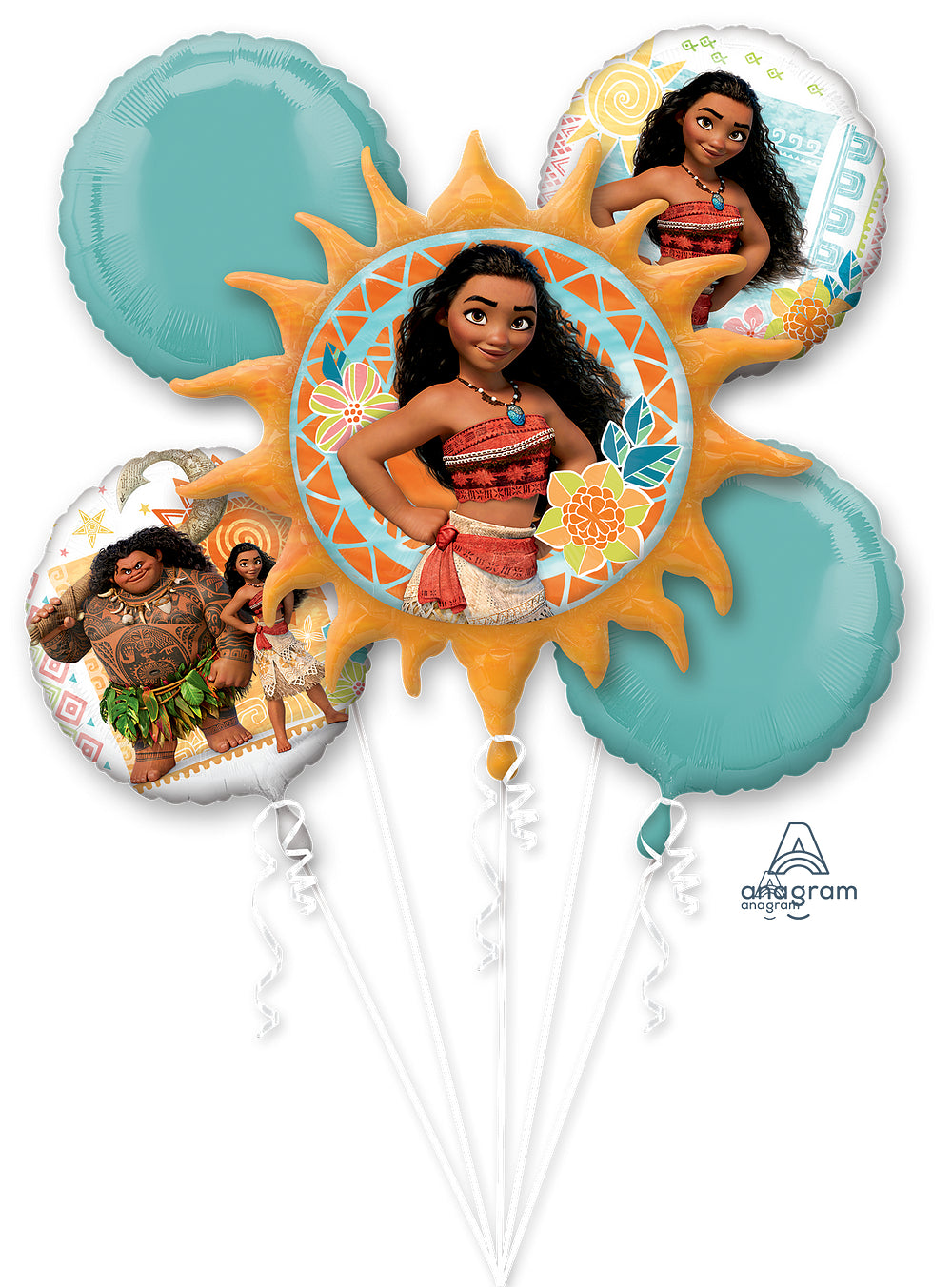 Moana 5 Balloon Bouquet