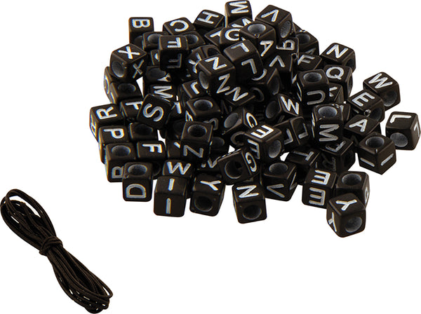 Tell Your Story Ens. alphabet beads- Black Cube Ages 8+