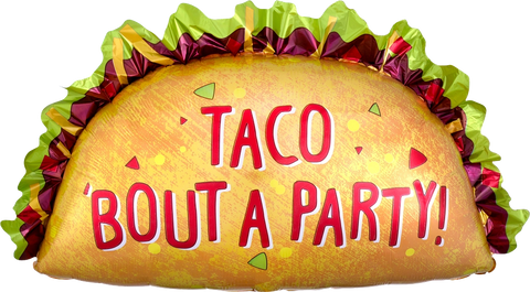 Taco Party Balloon 33"