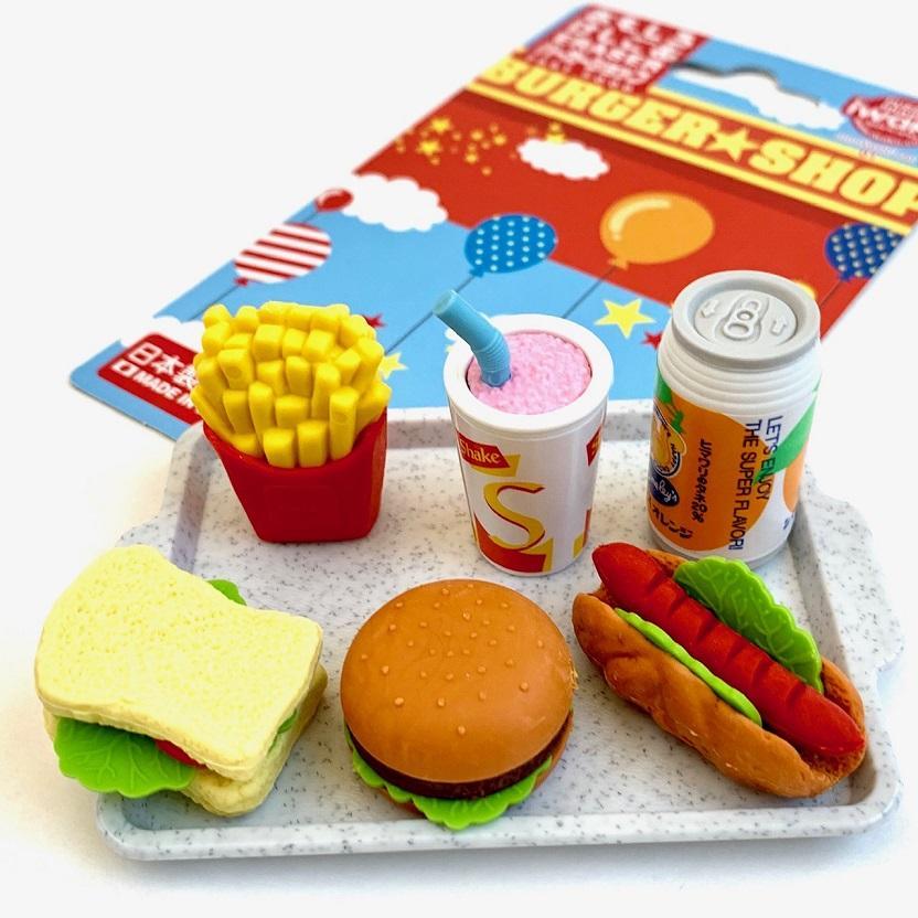 iWako Puzzle Eraser Set - Fast Food