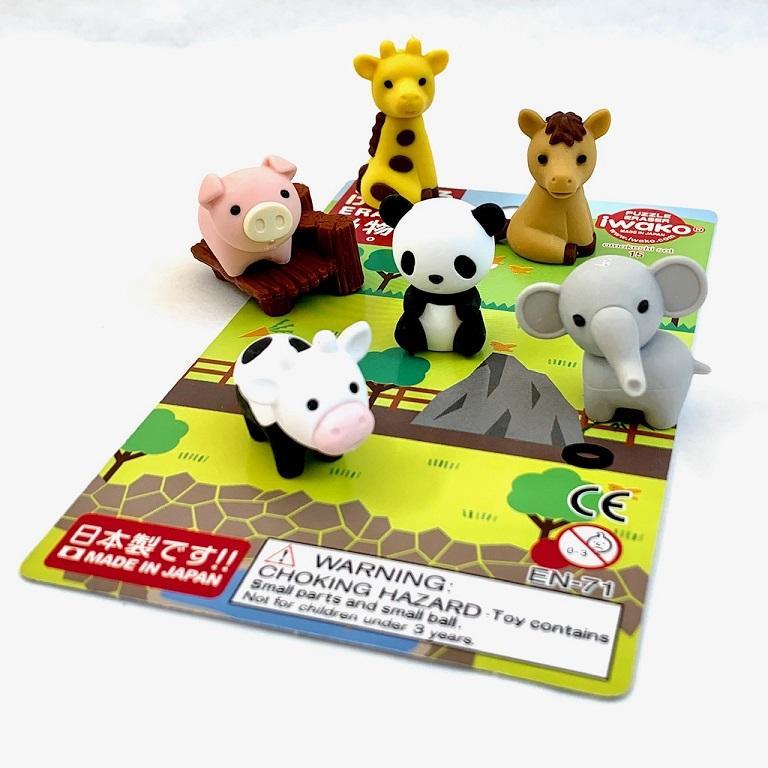 iWako Puzzle Eraser Set - Zoo