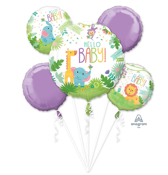 5 Balloon Bouquet: Fisher-Price Hello Baby