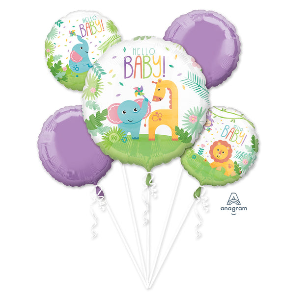 5 Balloon Bouquet: Fisher-Price Hello Baby