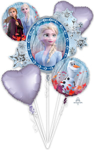 Frozen 2 Birthday 5 Balloon Bouquet