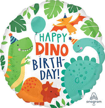 17" Balloon: Dinomite Happy Birthday