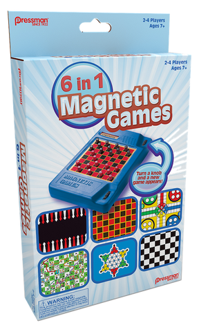 6-in-1 Magnetic Games - Ages 7+