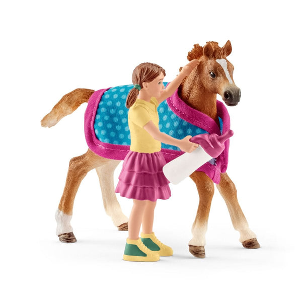 Schleich: Foal With Blanket - Ages 5+
