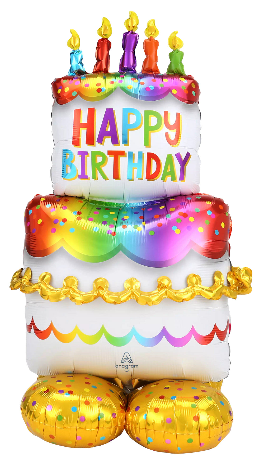 Birthday Cake AirLoonz™ Balloon 53" AIR-FILL