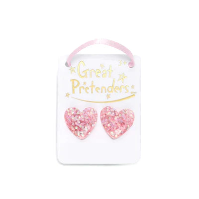 Glitter clip on earrings discount