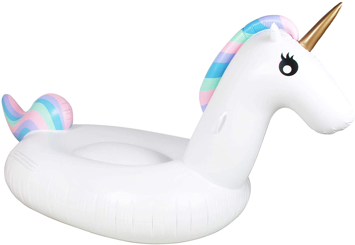 Enormous Ride On Pool Float Unicorn - Over 8' long - Ages 8+