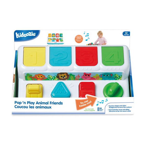 Kidoozie: Pop 'n Play Animal Friends - Ages 12mths+