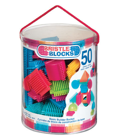 Bristle Blocks: Basic Builder Bucket 50pcs - Ages 2+