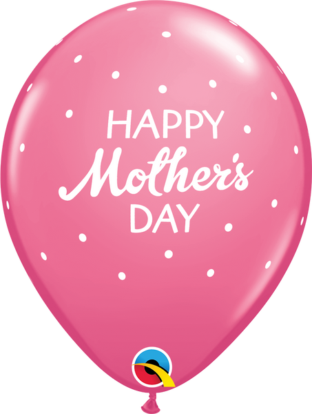 Mother's Day Petite Polka Dots Latex Balloon 11"