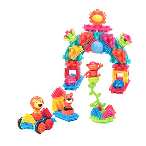 Bristle Blocks: 54 Piece Jungle Adventure Bucket - Ages 2+