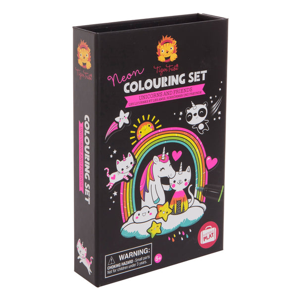 Neon Colouring Set: Unicorns and Friends - Ages 5+