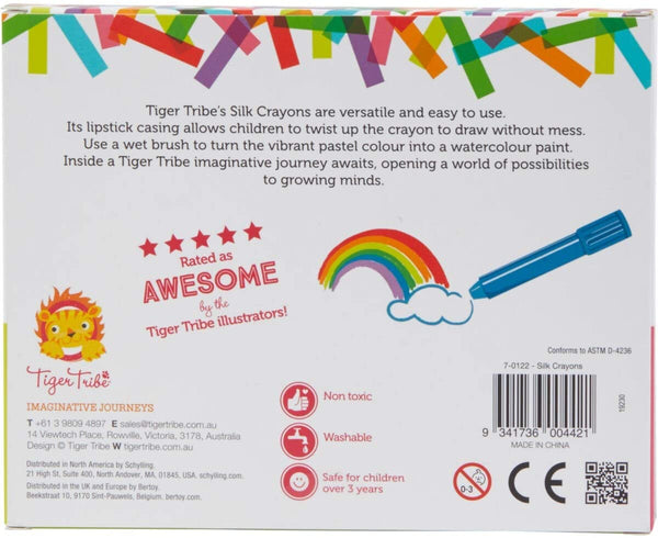 Silk Crayons Tiger Tribe 8 Crayons