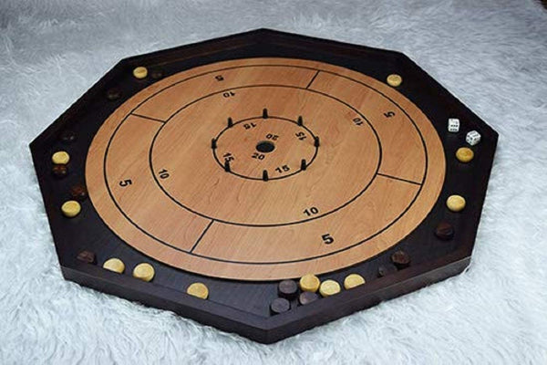 Crokinole Deluxe 3 in 1 Wooden Game Set (Curbside Only) 5+