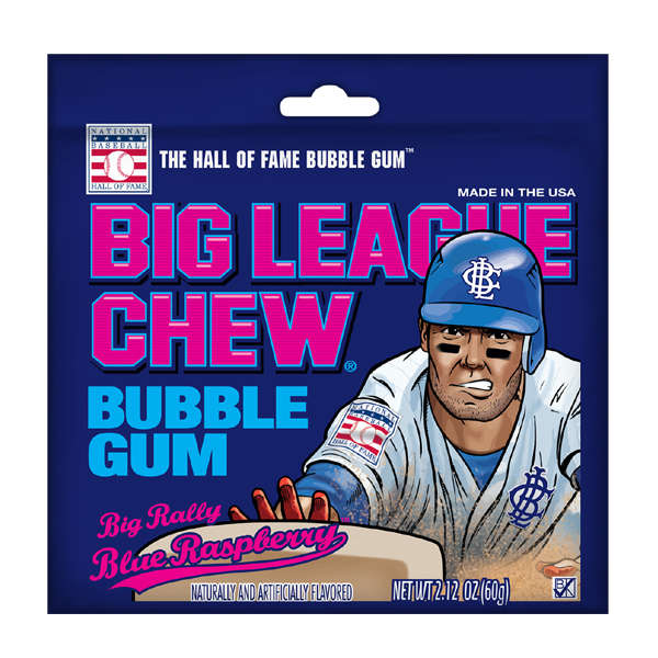 Big League Chew Bubble Gum: Blue Raspberry