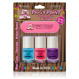 Piggy Paint Nail Polish  3-Pack with Nail File - 3+