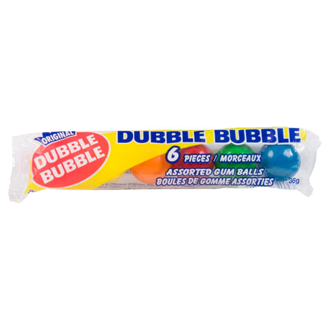 6 Piece Dubble Bubble Assorted 36g