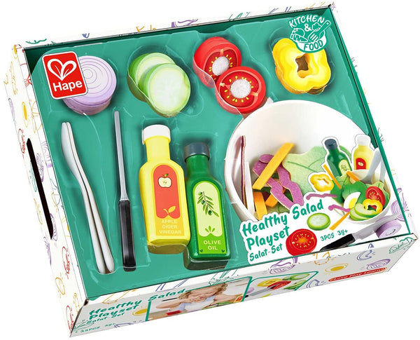 Healthy Salad  Wooden Playset - Ages 3+