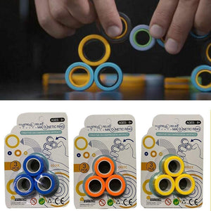 Magnetic Spinning Rings (Colours may Vary)