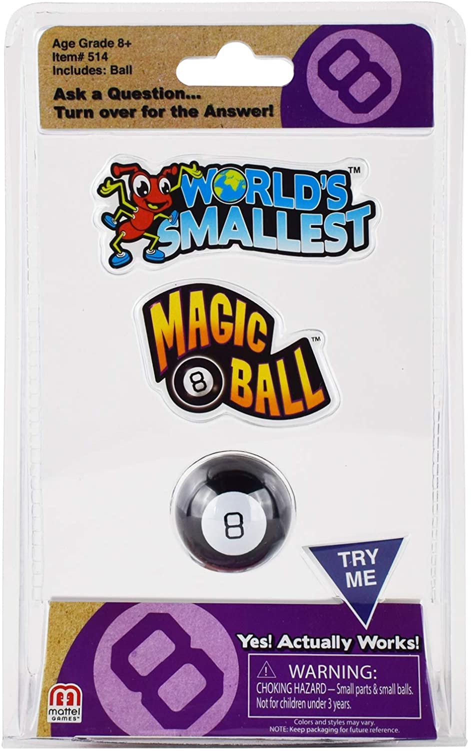 World's Smallest Magic 8 Ball - Ages 8+