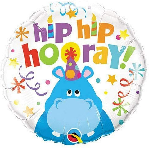 18" Hip Hip Hooray! Foil Balloon