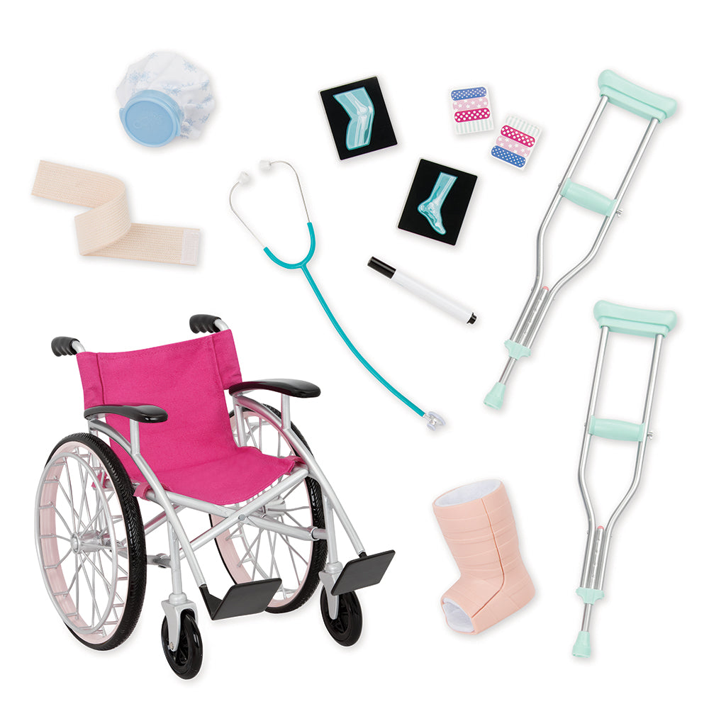 Heals on Wheels Deluxe Accessory Set - Ages 3+