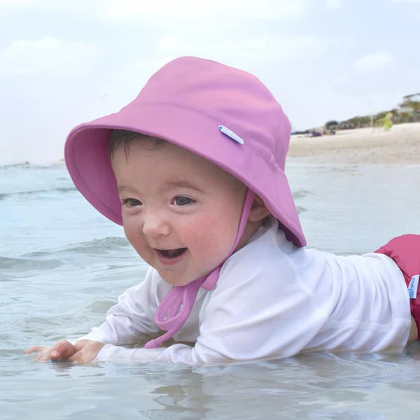Breathable Bucket Sun Protection Hat: Light Pink - Ages 9mths+