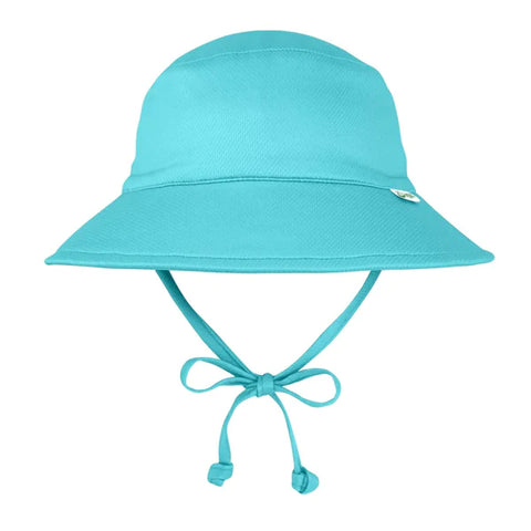 Breathable Bucket Sun Protection Hat: Light Aqua - Ages 2+