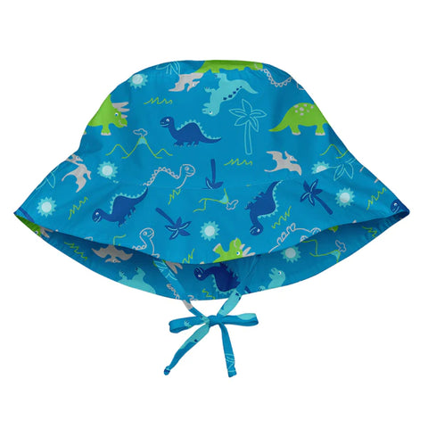 Bucket Sun Protection Hat: Aqua Dinosaurs - Ages 9mths+