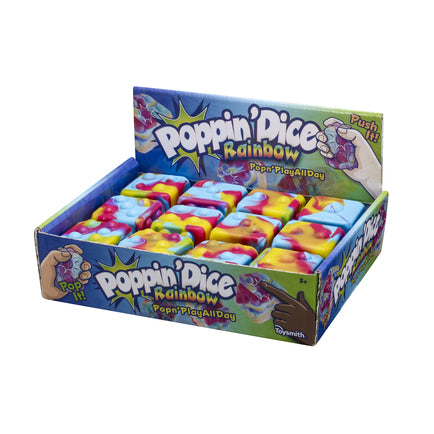 Poppin' Dice: Rainbow Pop-it- Ages 3+
