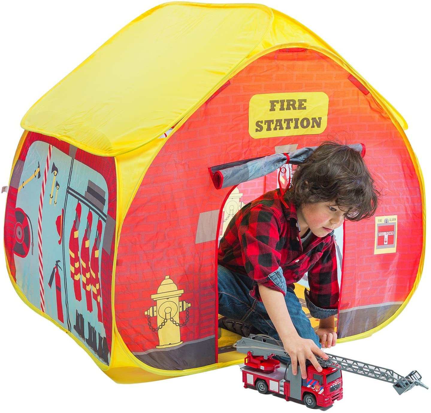 Pop It UP! Play Tent with Playmat - Fire Station 3+