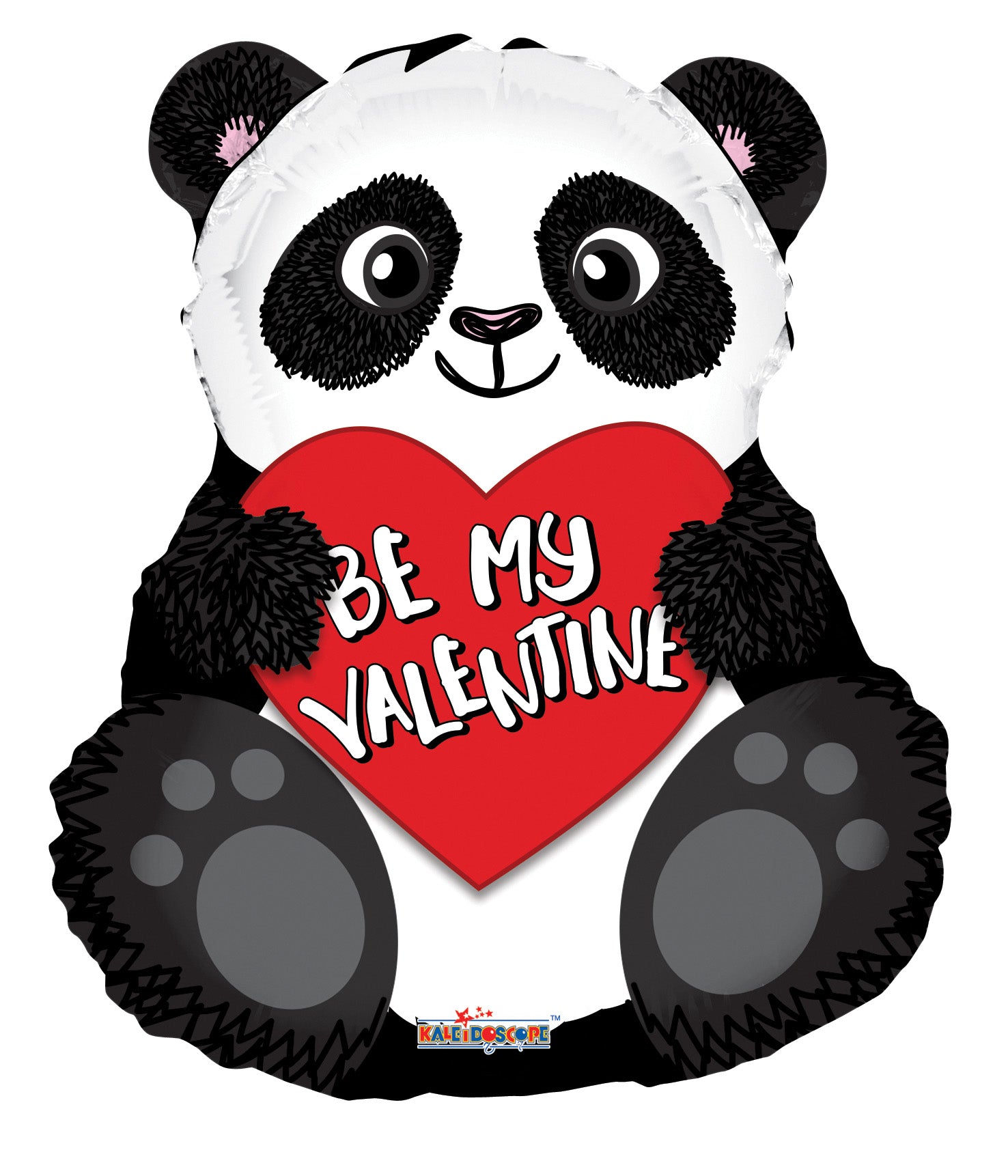 Happy Valentine's Day Panda Balloon 18"
