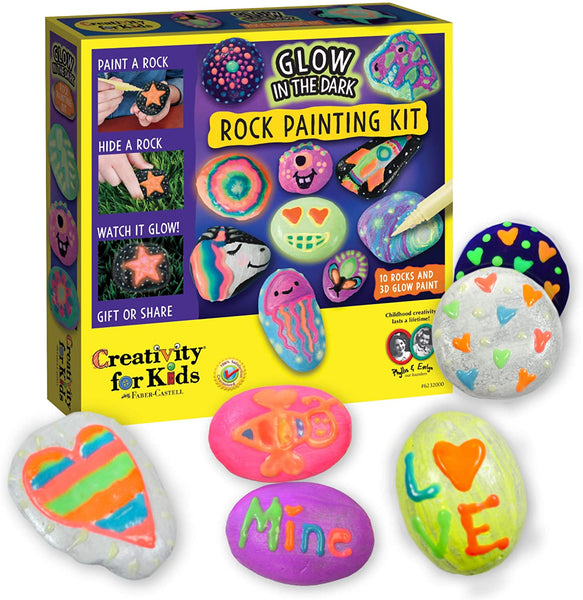 Glow in the Dark Rock Painting Kit - Ages 6+