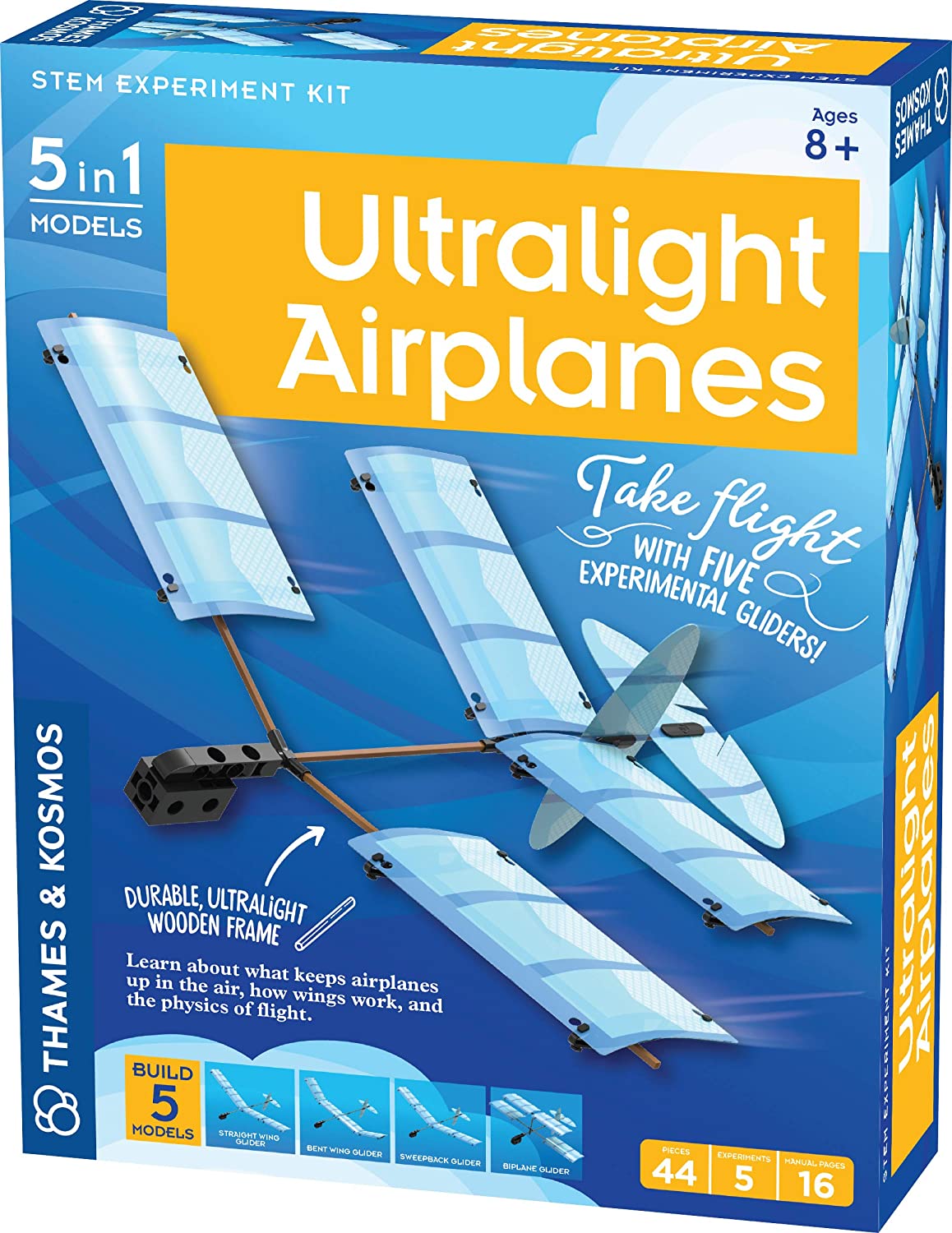 Ultralight Airplanes  5 in 1 models STEM Ages 8+