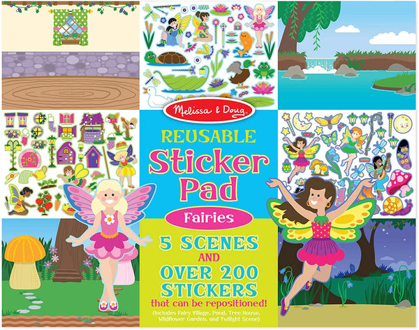 Reusable Sticker Pad - Fairies  Ages 3+