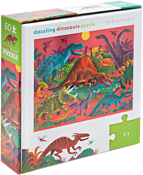 Holographic Foil / Dazzling Dinosaurs / 60pc - Ages 4+