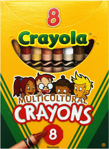Crayons: Multicultural, 8 Count - Ages 3+